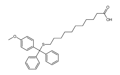 11-[(4-methoxyphenyl)-diphenylmethyl]sulfanylundecanoic acid结构式