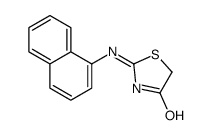 2-(naphthalen-1-ylamino)-1,3-thiazol-4-one结构式