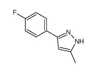 3-(4-氟苯基)-5-甲基-1H-吡唑结构式