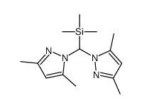 bis(3,5-dimethylpyrazol-1-yl)methyl-trimethylsilane Structure