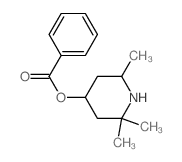 4-Piperidinol,2,2,6-trimethyl-, 4-benzoate Structure