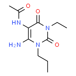 Acetamide,N-(6-amino-3-ethyl-1,2,3,4-tetrahydro-2,4-dioxo-1-propyl-5-pyrimidinyl)- picture