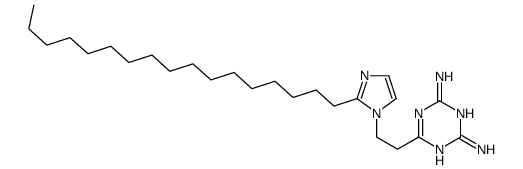 6-[2-(2-heptadecylimidazol-1-yl)ethyl]-1,3,5-triazine-2,4-diamine Structure