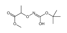 Propanoic acid, 2-[[[(1,1-dimethylethoxy)carbonyl]amino]oxy]-, methyl ester结构式