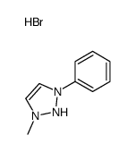 1-methyl-3-phenyl-1,2-dihydrotriazol-1-ium,bromide结构式