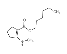 hexyl 2-methylaminocyclopentene-1-carboxylate Structure