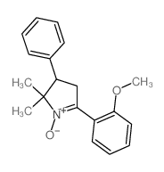 2-(2-methoxyphenyl)-5,5-dimethyl-1-oxido-4-phenyl-3,4-dihydropyrrole Structure