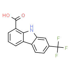 9H-Carbazole-1-carboxylic acid,7-(trifluoromethyl)- Structure