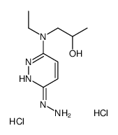 1-[ethyl-(6-hydrazinylpyridazin-3-yl)amino]propan-2-ol,dihydrochloride Structure