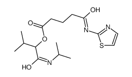 Pentanoic acid, 5-oxo-5-(2-thiazolylamino)-, 2-methyl-1-[[(1-methylethyl)amino]carbonyl]propyl ester (9CI) picture