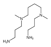 N,N'-bis(3-aminopropyl)-N,N'-dimethylbutane-1,4-diamine结构式