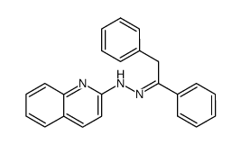 1,2-diphenyl-ethanone quinolin-2-ylhydrazone结构式