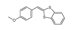 2-[(4-methoxyphenyl)methylidene]-1,3-benzodithiole结构式