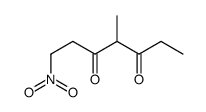 4-methyl-1-nitroheptane-3,5-dione结构式