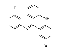 2-bromo-N-(3-fluorophenyl)acridin-9-amine Structure