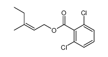 2.6-Dichlorbenzoesaeure-(Z)-3-methylpent-2-enylester结构式