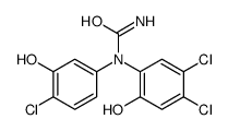 1-(4-chloro-3-hydroxyphenyl)-1-(4,5-dichloro-2-hydroxyphenyl)urea Structure