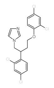 1H-Imidazole,1-[4-(2,4-dichlorophenoxy)-2-(2,4-dichlorophenyl)butyl]-结构式