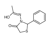 N-(4-oxo-2-phenyl-1,3-thiazolidin-3-yl)acetamide Structure