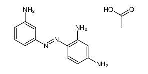 4-[(3-aminophenyl)azo]benzene-1,3-diamine monoacetate structure