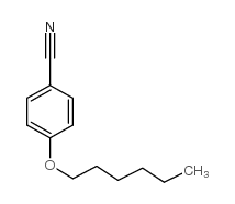 对(己氧基)苄腈结构式