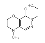 2H-Pyridazino[4,5-b]-1,4-oxazin-8(7H)-one, 3,4-dihydro- 7-(2-hydroxyethyl)-4-methyl- picture