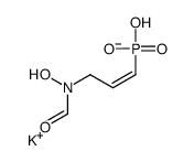 potassium,[(E)-3-[formyl(hydroxy)amino]prop-1-enyl]-hydroxyphosphinate结构式