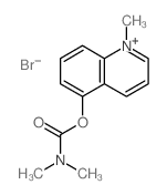 (1-methylquinolin-5-yl) N,N-dimethylcarbamate bromide Structure