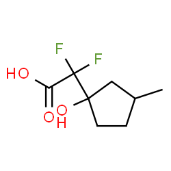 Cyclopentaneacetic acid,-alpha-,-alpha--difluoro-1-hydroxy-3-methyl- (9CI)结构式