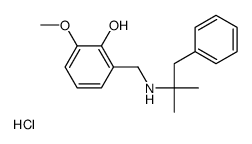 (2-hydroxy-3-methoxyphenyl)methyl-(2-methyl-1-phenylpropan-2-yl)azanium,chloride结构式