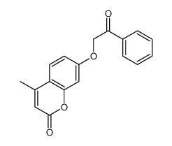 2H-1-Benzopyran-2-one, 4-methyl-7-(2-oxo-2-phenylethoxy)- structure