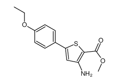 3-AMINO-5-(4-ETHOXYPHENYL)THIOPHENE-2-CARBOXYLICACIDMETHYLESTER structure