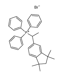 [1-(1,1,3,3-tetramethyl-5-indanyl)ethyl]-triphenylphosphonium bromide结构式