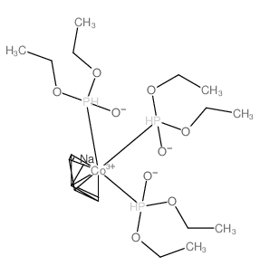 sodium; cobalt(+3) cation; cyclopenta-1,3-diene; (ethoxy-oxido-phosphaniumyl)oxyethane结构式
