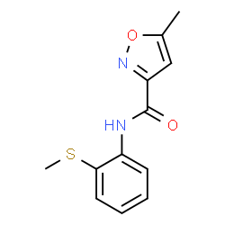 3-Isoxazolecarboxamide,5-methyl-N-[2-(methylthio)phenyl]-(9CI) Structure