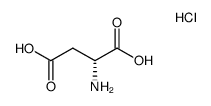 D-Asp-OH hydrochloride结构式