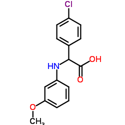 (4-CHLORO-PHENYL)-(3-METHOXY-PHENYLAMINO)-ACETIC ACID picture