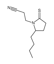 1-Pyrrolidinepropanenitrile,2-butyl-5-thioxo-结构式