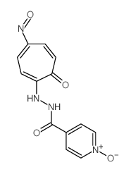 Isonicotinic acid, 2-(4-nitroso-7-oxo-1,3,5-cycloheptatrien-1-yl)hydrazide, 1-oxide结构式