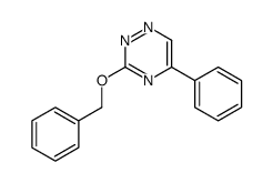 1,2,4-Triazine, 5-phenyl-3-(phenylmethoxy)- Structure