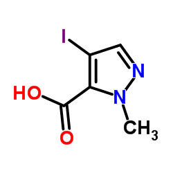 4-Iodo-1-methyl-1H-pyrazole-5-carboxylic acid Structure