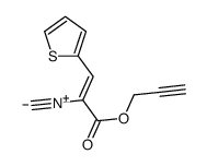 prop-2-ynyl 2-isocyano-3-thiophen-2-ylprop-2-enoate Structure