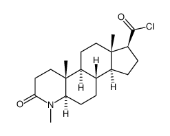 (4aR,4bS,6aS,7S,9aS,9bS,11aR)-1,4a,6a-trimethyl-2-oxohexadecahydro-1H-indeno[5,4-f]quinoline-7-carbonyl chloride结构式