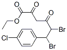 Hexanoic acid, 5,6-dibromo-6-[p-chlorophenyl]-2,4-dioxo-, ethyl ester结构式