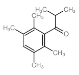 2-methyl-1-(2,3,5,6-tetramethylphenyl)propan-1-one structure