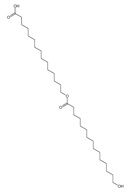 14-CARBOXYTETRADECYL 15-HYDROXYPENTADEC& Structure