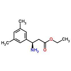 Benzenepropanoic acid, ba-amino-3,5-dimethyl-, ethyl ester, (baR)- (9CI) structure