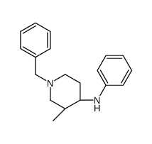 (3R,4S)-rel-3-Methyl-N-phenyl-1-benzyl-4-piperidinamine Structure