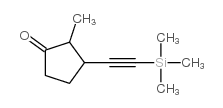 Cyclopentanone, 2-methyl-3-[(trimethylsilyl)ethynyl]- (9CI) structure