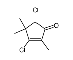 4-chloro-3,5,5-trimethyl-3-cyclopentene-1,2-dione Structure